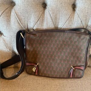 Fendi Brown and Pink Crossbody Bag